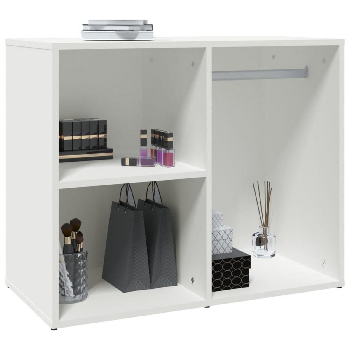 VIDAXL Armoire de dressing Blanc 80x40x65 cm Bois d'ingenierie