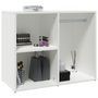 Voir la diapositive 5 : VIDAXL Armoire de dressing Blanc 80x40x65 cm Bois d'ingenierie