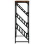 Voir la diapositive 5 : VIDAXL Etagere a chaussures chene fume 90x30x85 cm bois d'ingenierie
