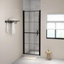 Voir la diapositive 1 : VIDAXL Porte de douche verre trempe 91x195 cm noir