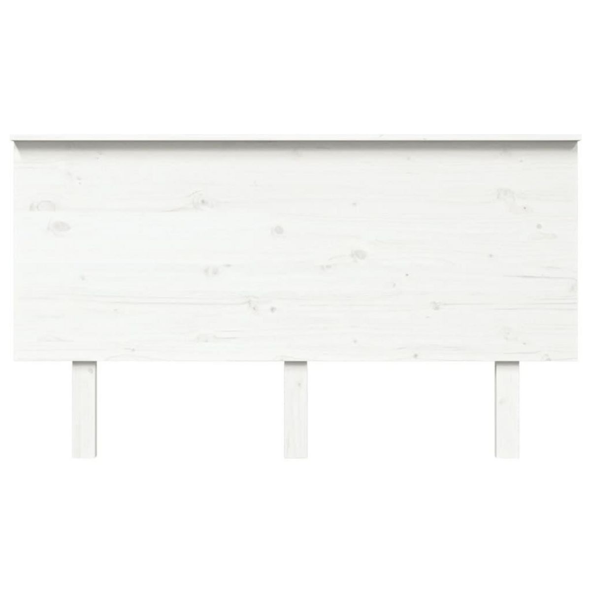 VIDAXL Tete de lit Blanc 144x6x82,5 cm Bois massif de pin