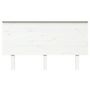 Voir la diapositive 3 : VIDAXL Tete de lit Blanc 144x6x82,5 cm Bois massif de pin