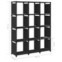 Voir la diapositive 6 : VIDAXL Etagere d'affichage 12 cubes Noir 103x30x141 cm Tissu