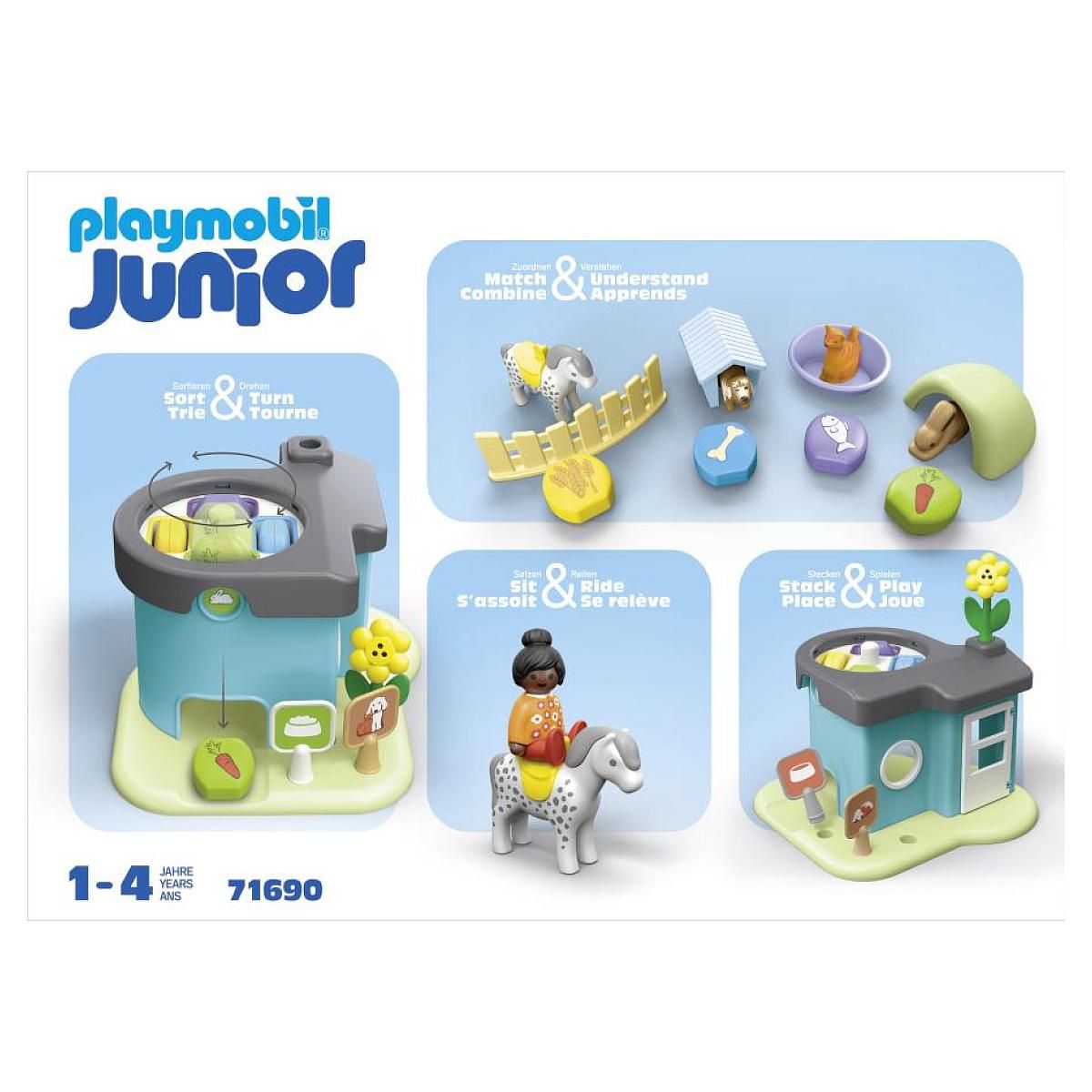PLAYMOBIL 71690 Junior : maison des animaux