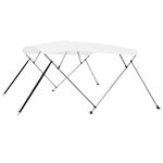 VIDAXL Auvent bimini a 4 arceaux Blanc 243x180x137 cm