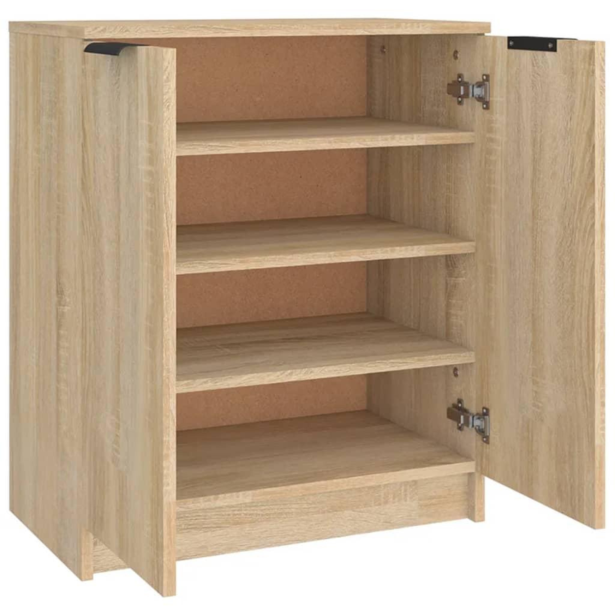 Voir la diapositive 5 : VIDAXL Armoire a chaussures Chene Sonoma 59x35x70 cm Bois d'ingenierie