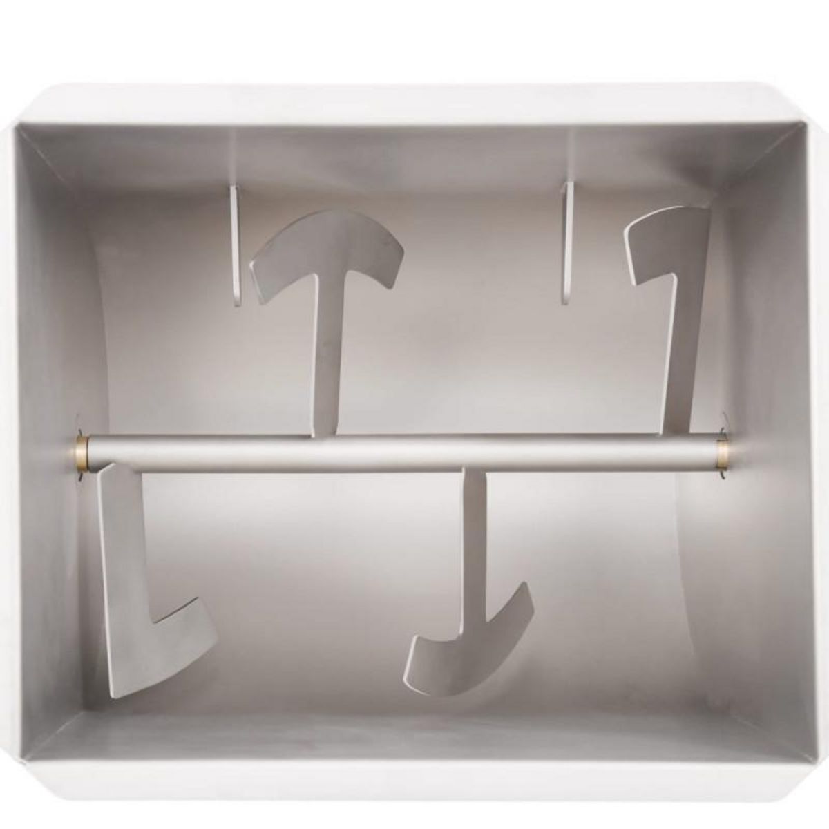 VIDAXL Mélangeur de viande manuel avec couvercle Argenté Inox