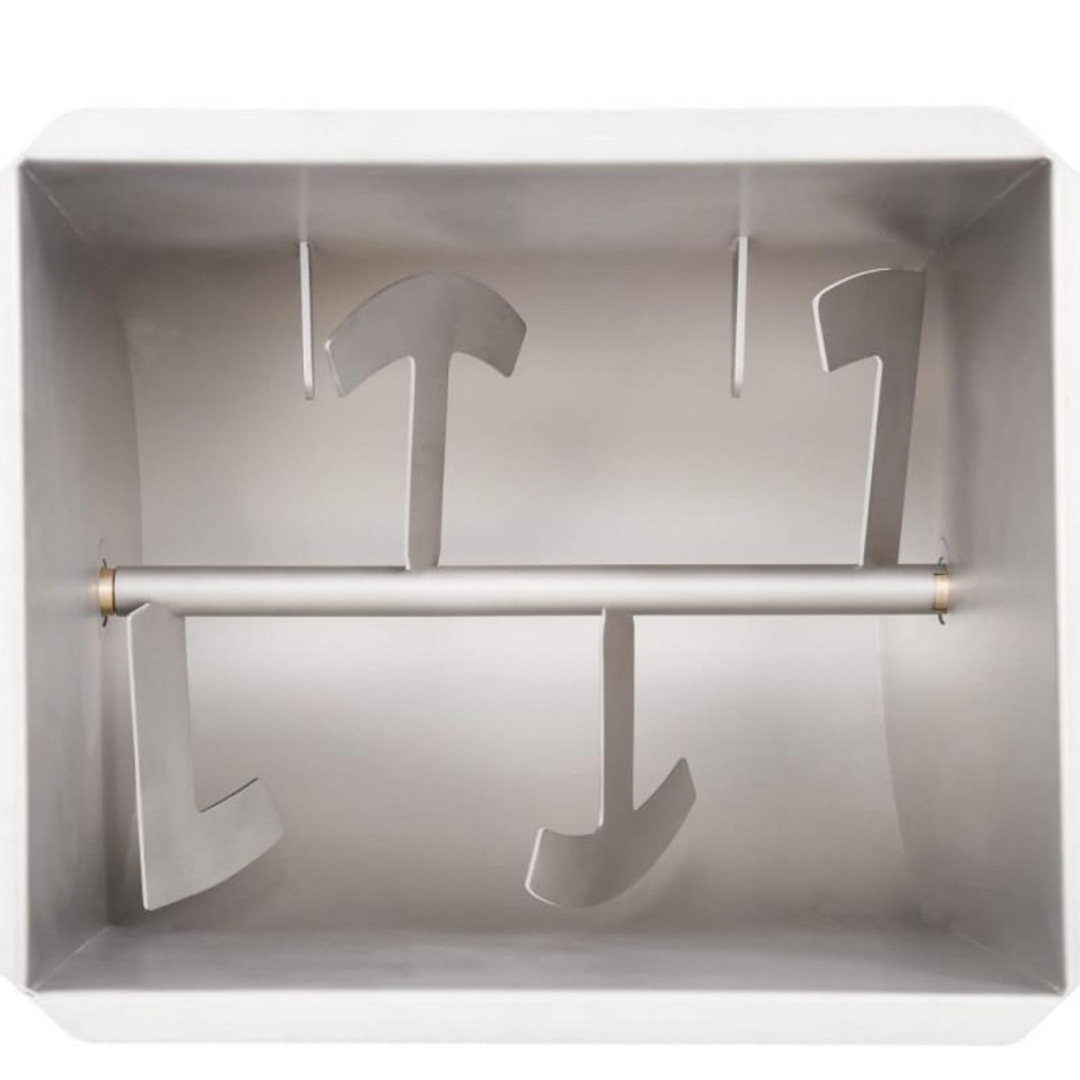 VIDAXL Mélangeur de viande manuel avec couvercle Argenté Inox