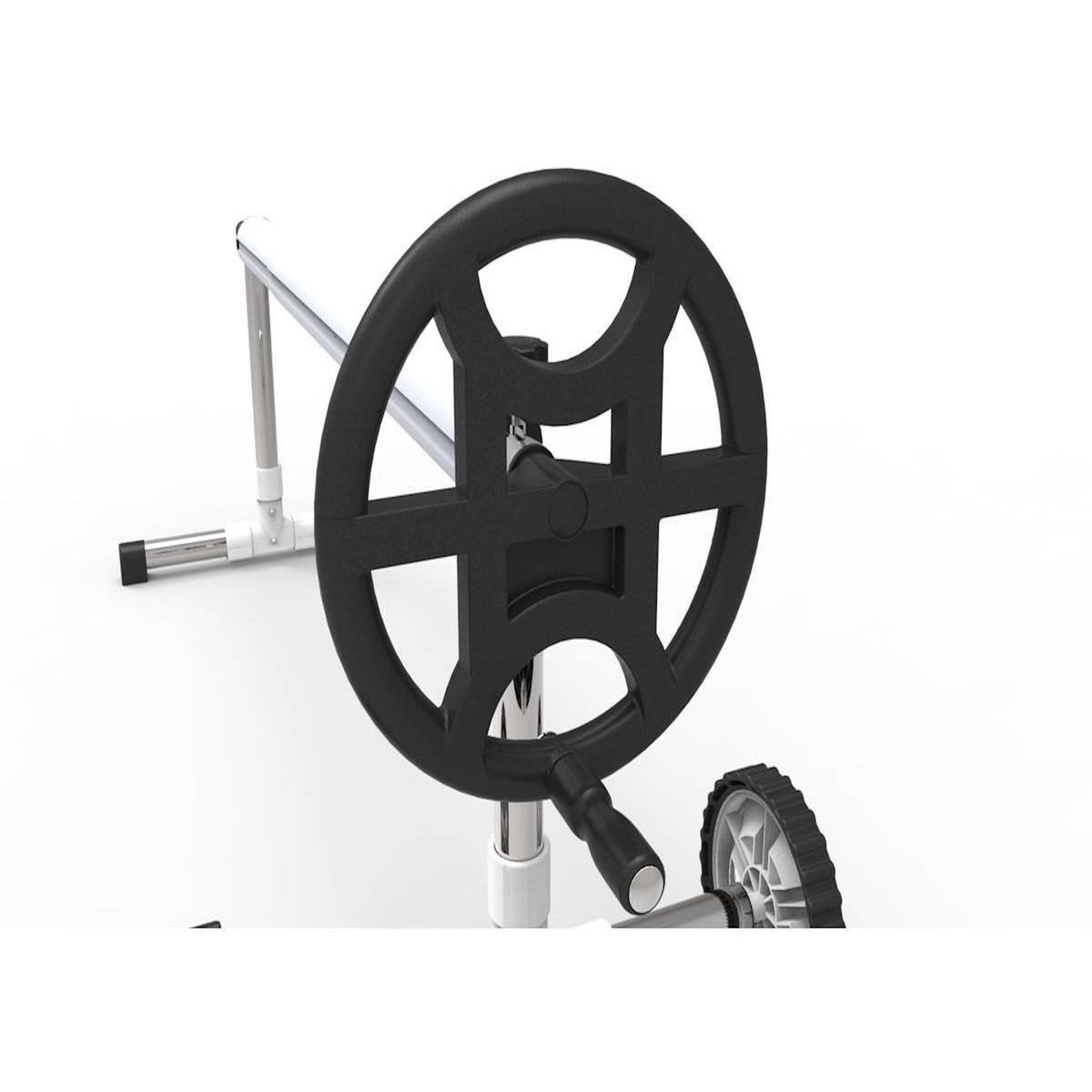 Habitat et Jardin Enrouleur télescopique pour piscine enterrée de 4.90 à 6.45 m