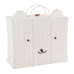 Paris Prix Valise Déco Enfant Ours  Napoleon  50cm Blanc