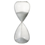 Paris Prix Sablier Déco  Perles  40cm Blanc