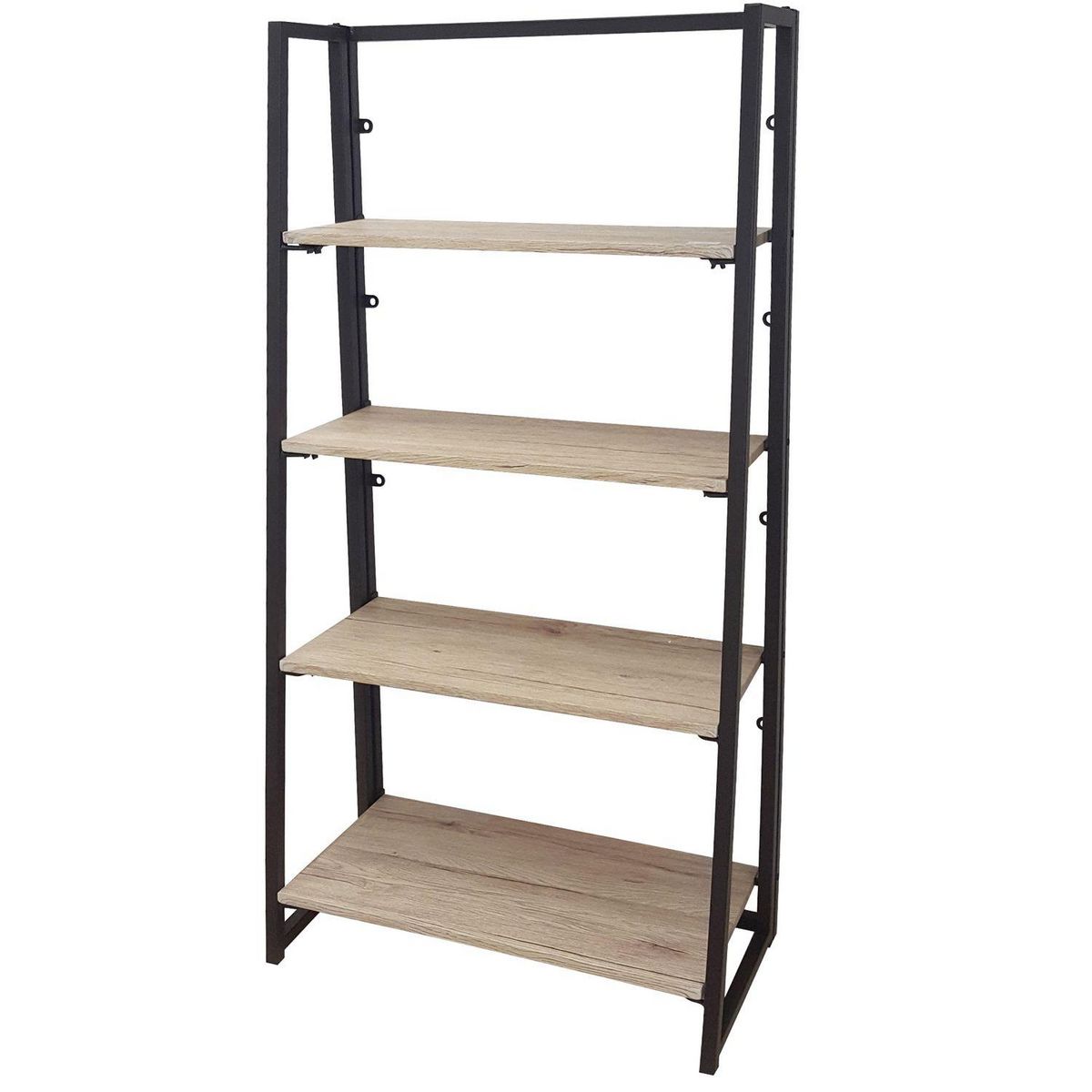 DIVERS Etagère bibliothèque indus pliable Dock - L. 64 x H. 128 cm - Noir