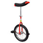 Voir la diapositive 1 : VIDAXL Monocycle ajustable rouge 16 pouces