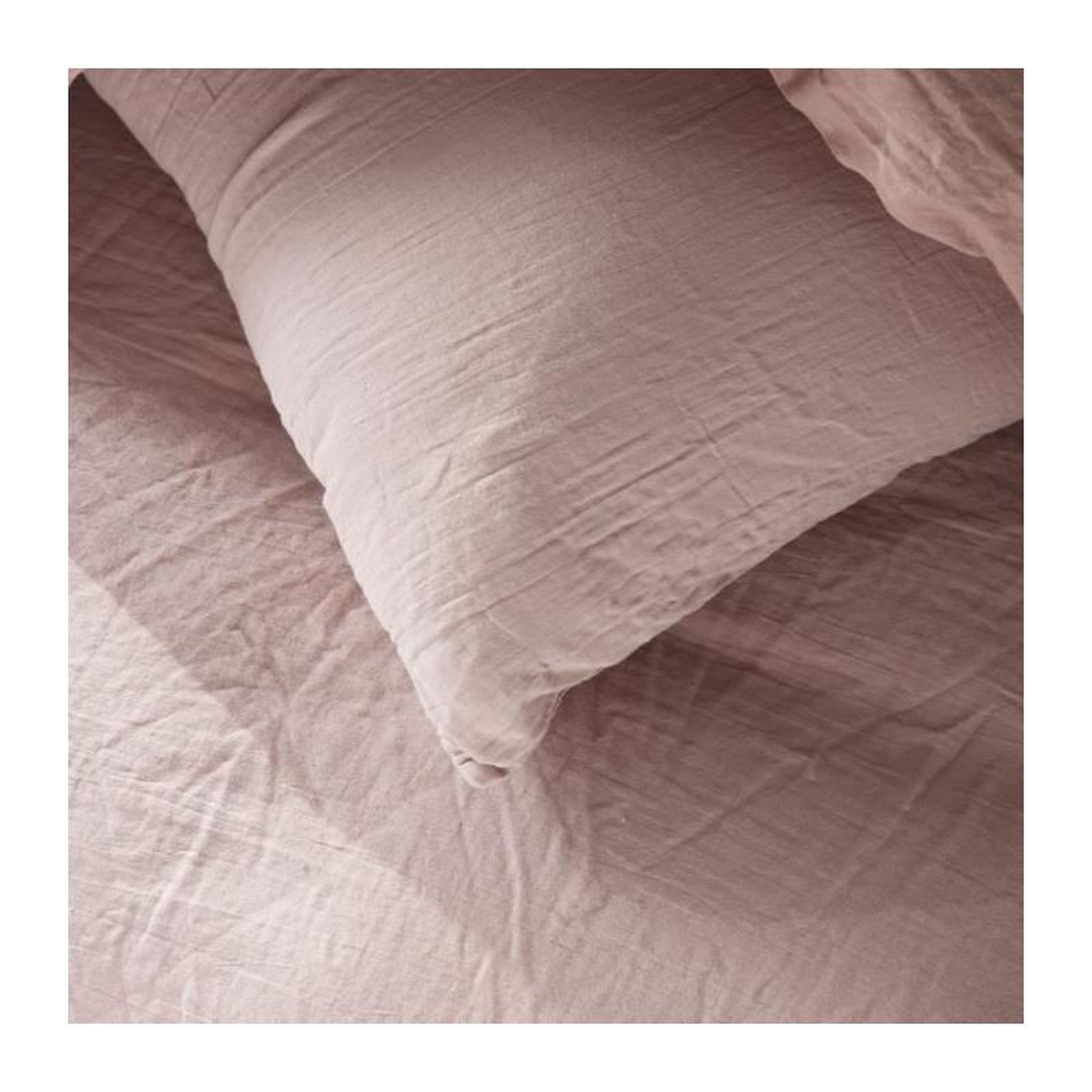 Voir la diapositive 3 : Today Parure de lit - TODAY - 123667 - 2 personnes - 260x240cm - Gaze de coton unie - Rose des sables