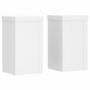 Voir la diapositive 2 : VIDAXL Supports pour plantes 2 pcs blanc 10x10x18 cm bois d'ingenierie