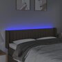 Voir la diapositive 4 : VIDAXL Tete de lit a LED Taupe 147x16x78/88 cm Tissu