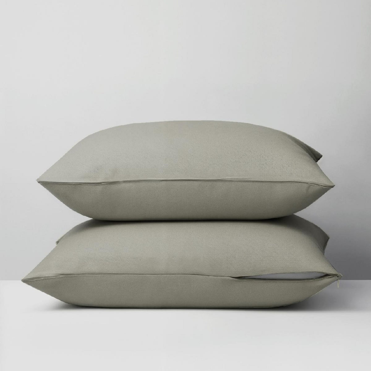 DODO Lot de 2 Taies d'oreiller 2 en 1 - Alèse absorbante intégrée - Coloris Sable