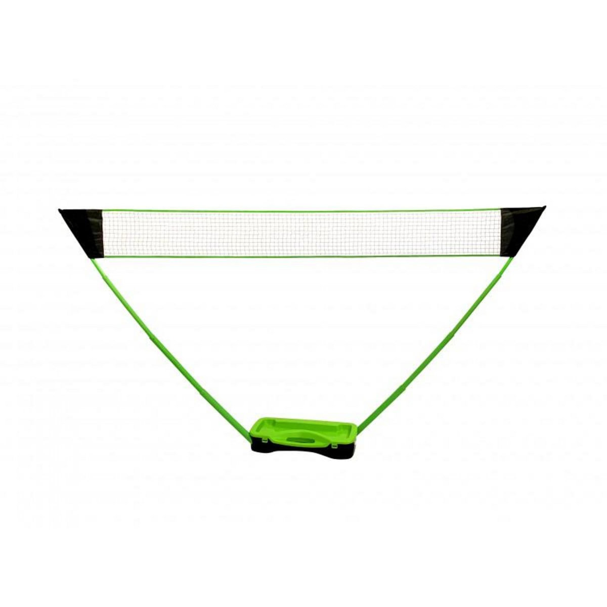 PLAY4FUN Set de Badminton complet avec filet 295 x 38 x 154 cm, raquettes, volants et étui de rangement