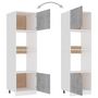 Voir la diapositive 5 : VIDAXL Armoire a micro-ondes Gris beton 60x57x207 cm Bois d'ingenierie