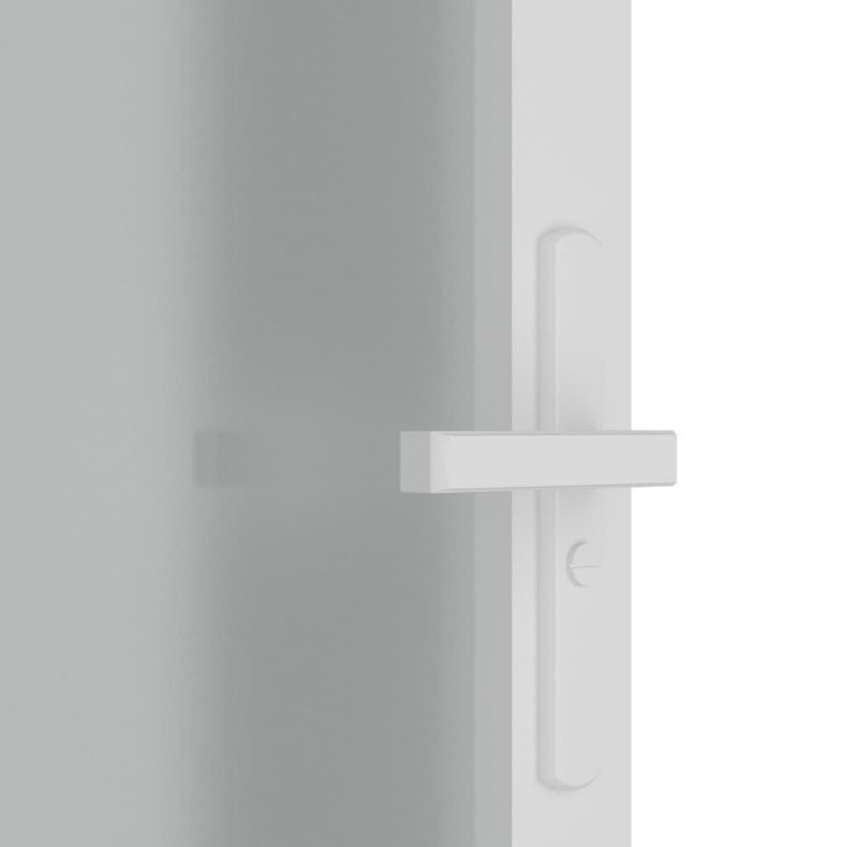 VIDAXL Porte interieure 83x201,5 cm Blanc Verre mat et aluminium