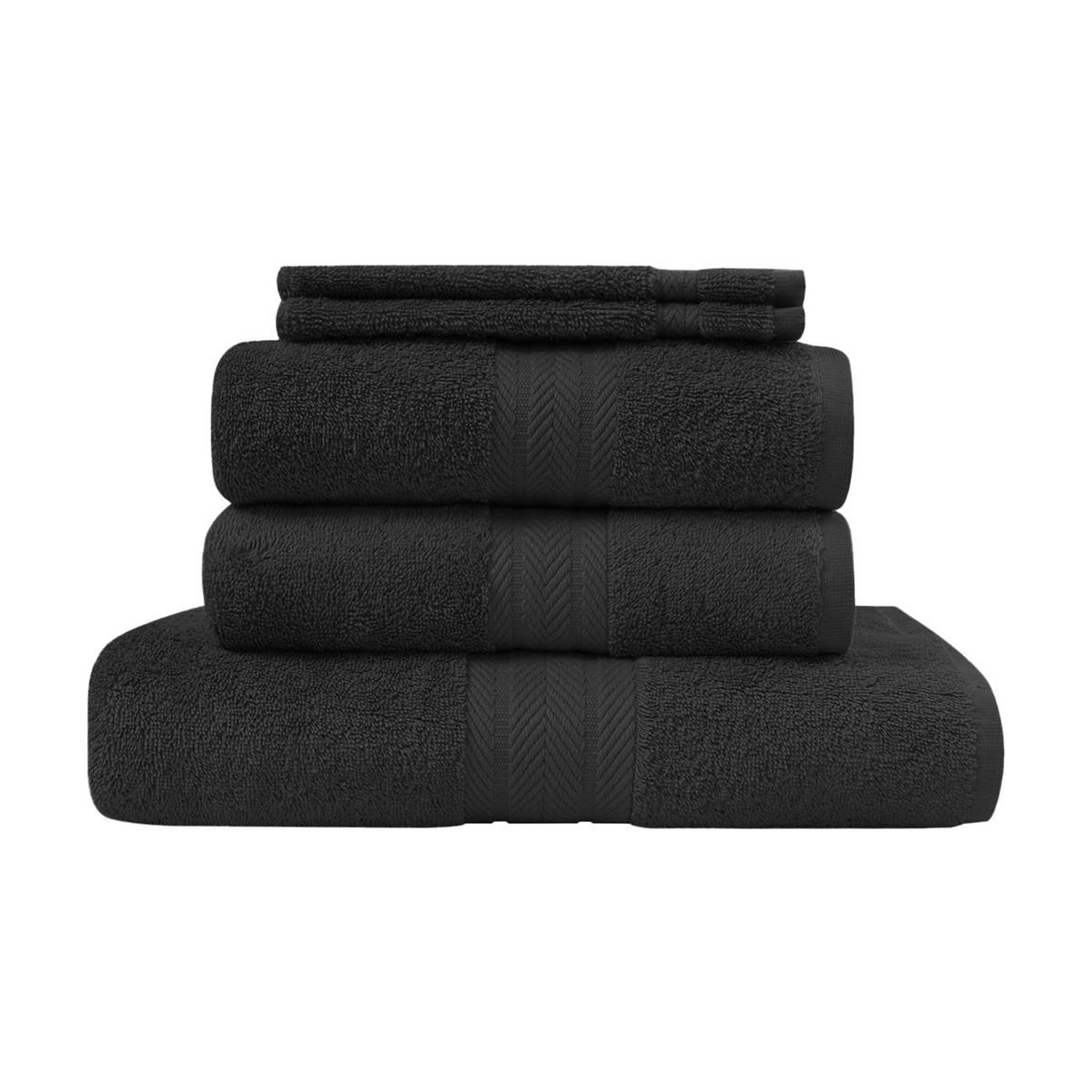 Voir la diapositive 1 : Sensei Maison Ensemble de bain 5 pièces (1 drap de bain + 2 serviettes de toilette + 2 gants) LUXURY