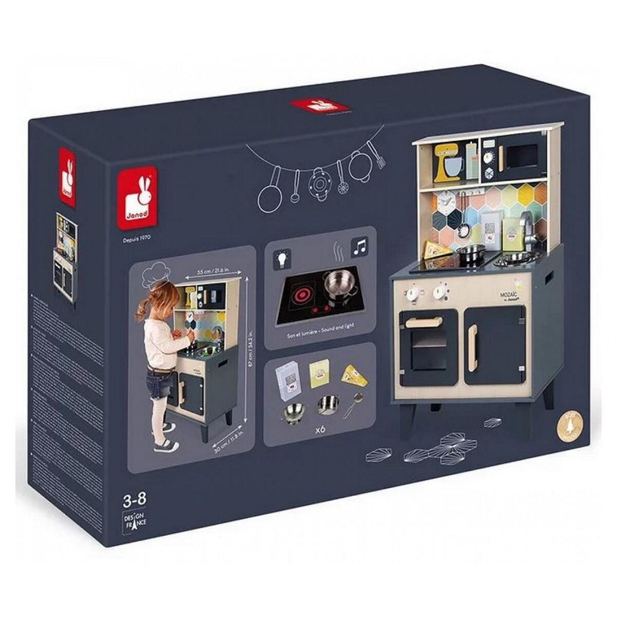 Juratoys-Janod Grande cuisine Mozaic bois