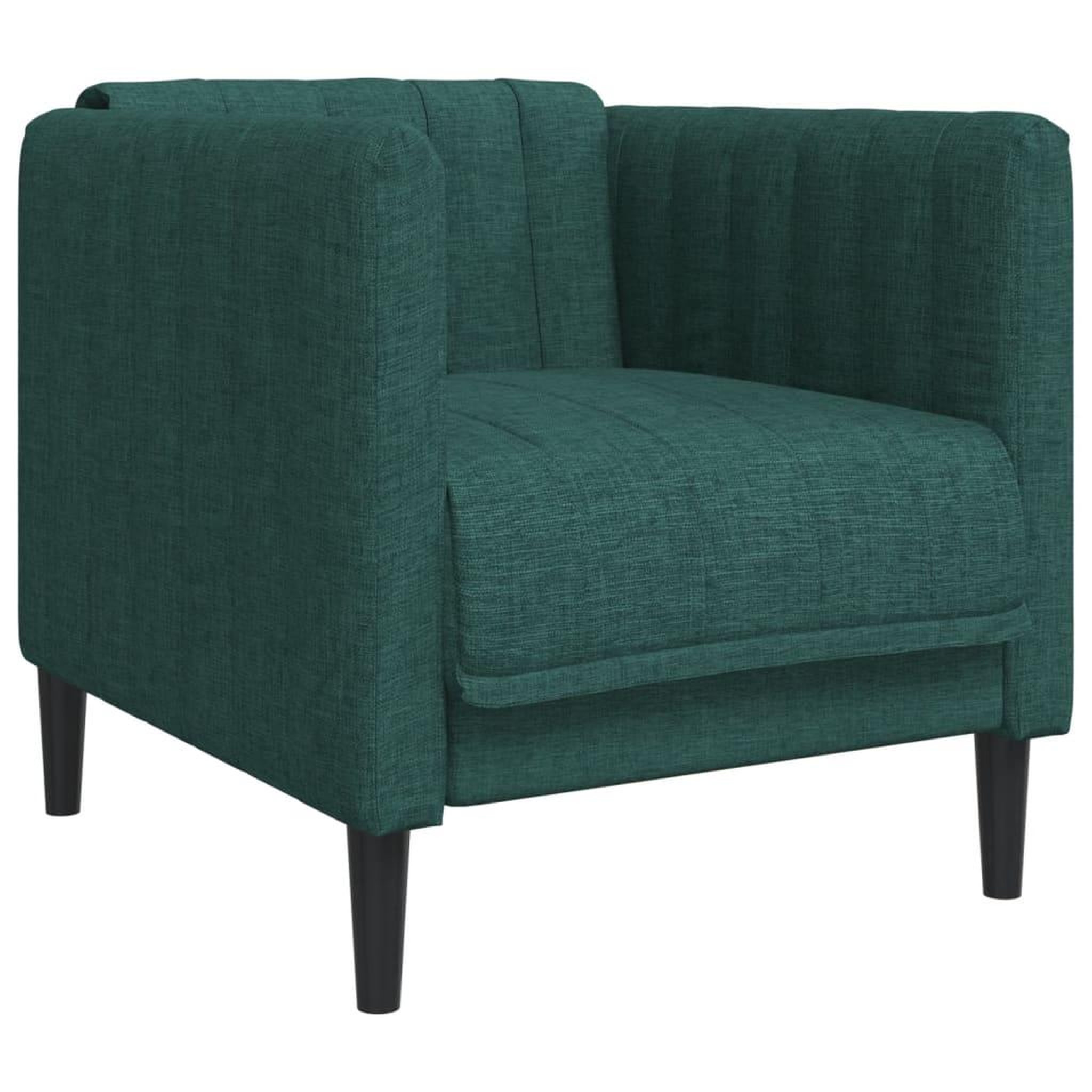 Voir la diapositive 4 : VIDAXL Ensemble de canapes 3 pcs vert fonce tissu