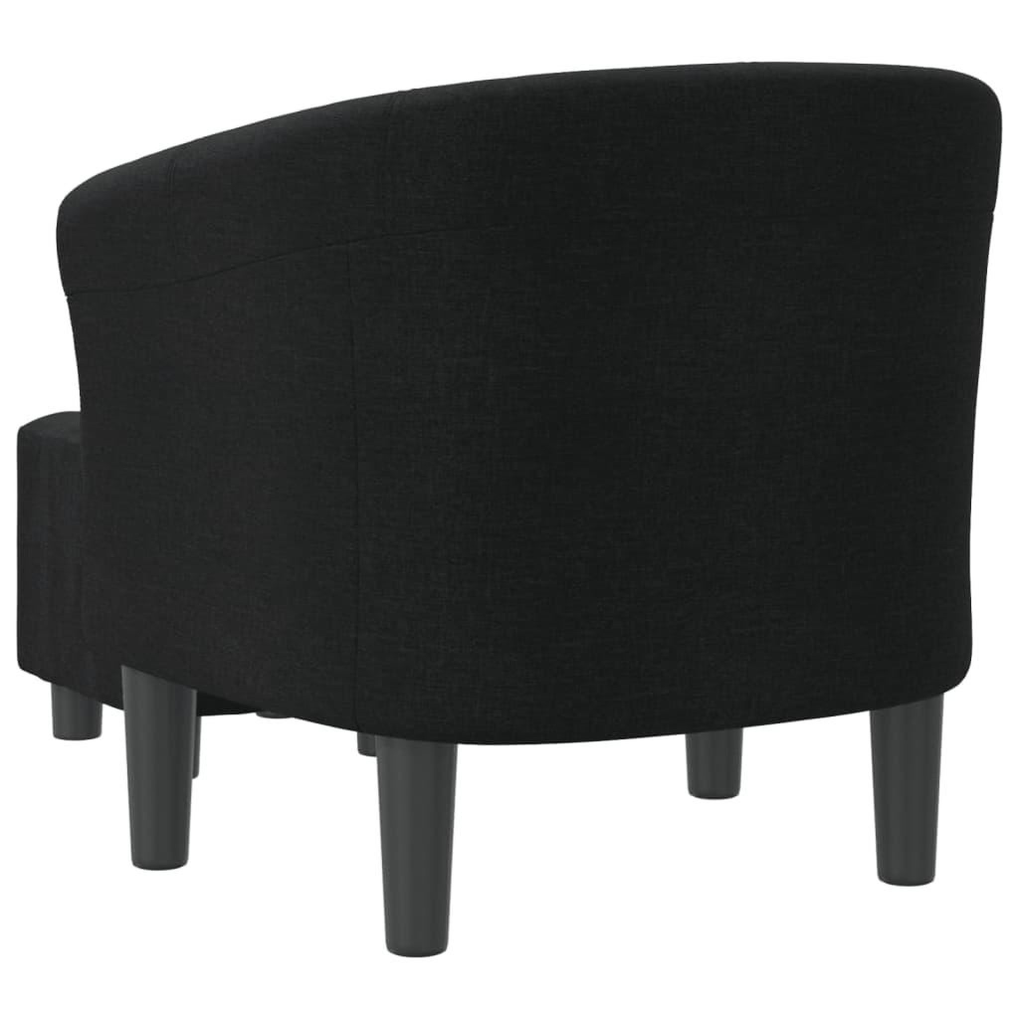 Voir la diapositive 5 : VIDAXL Chaise cabriolet avec repose-pied noir tissu