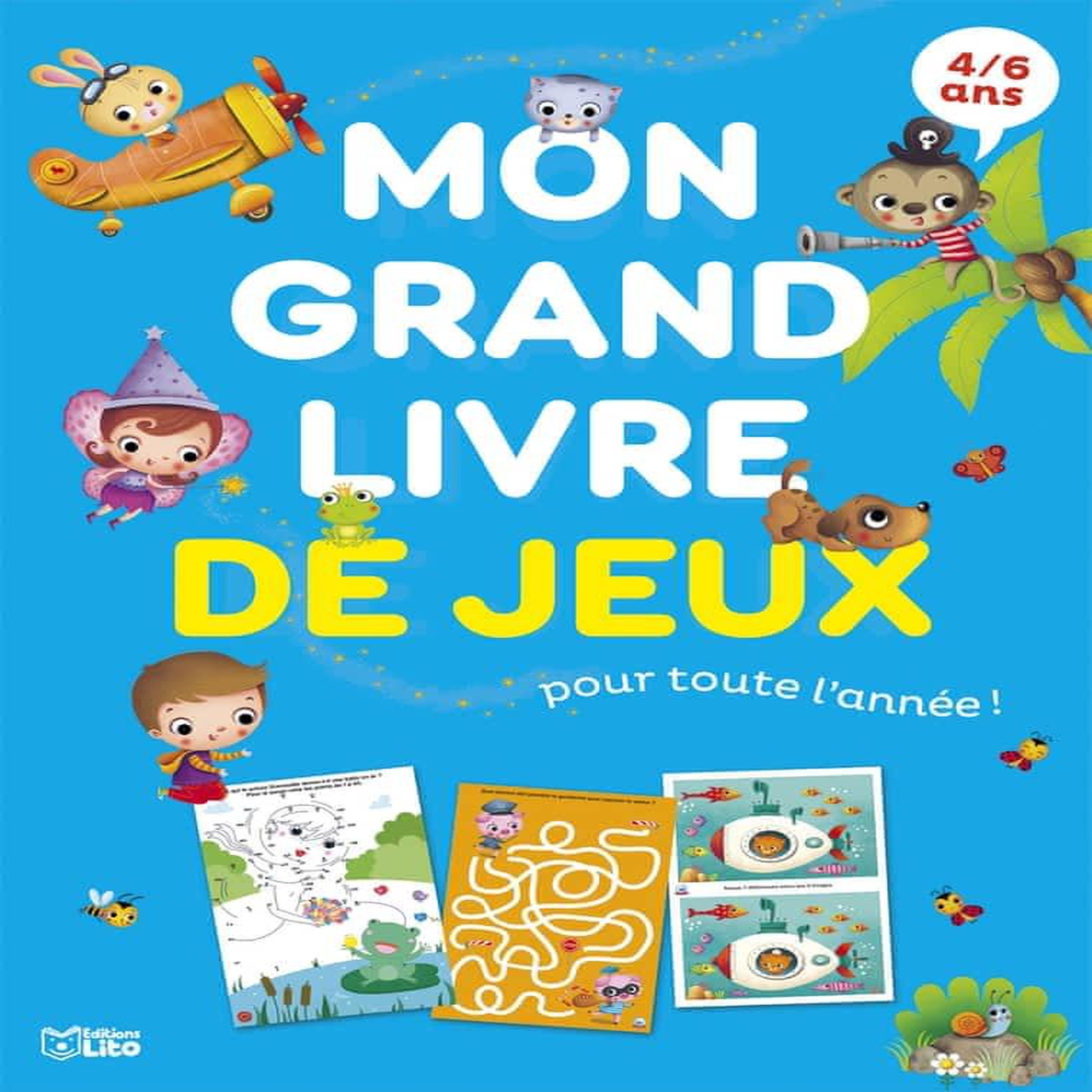 MON GRAND LIVRE DE JEUX POUR TOUTE L'ANNEE ! 4/6 ANS, Nicolle Isabelle