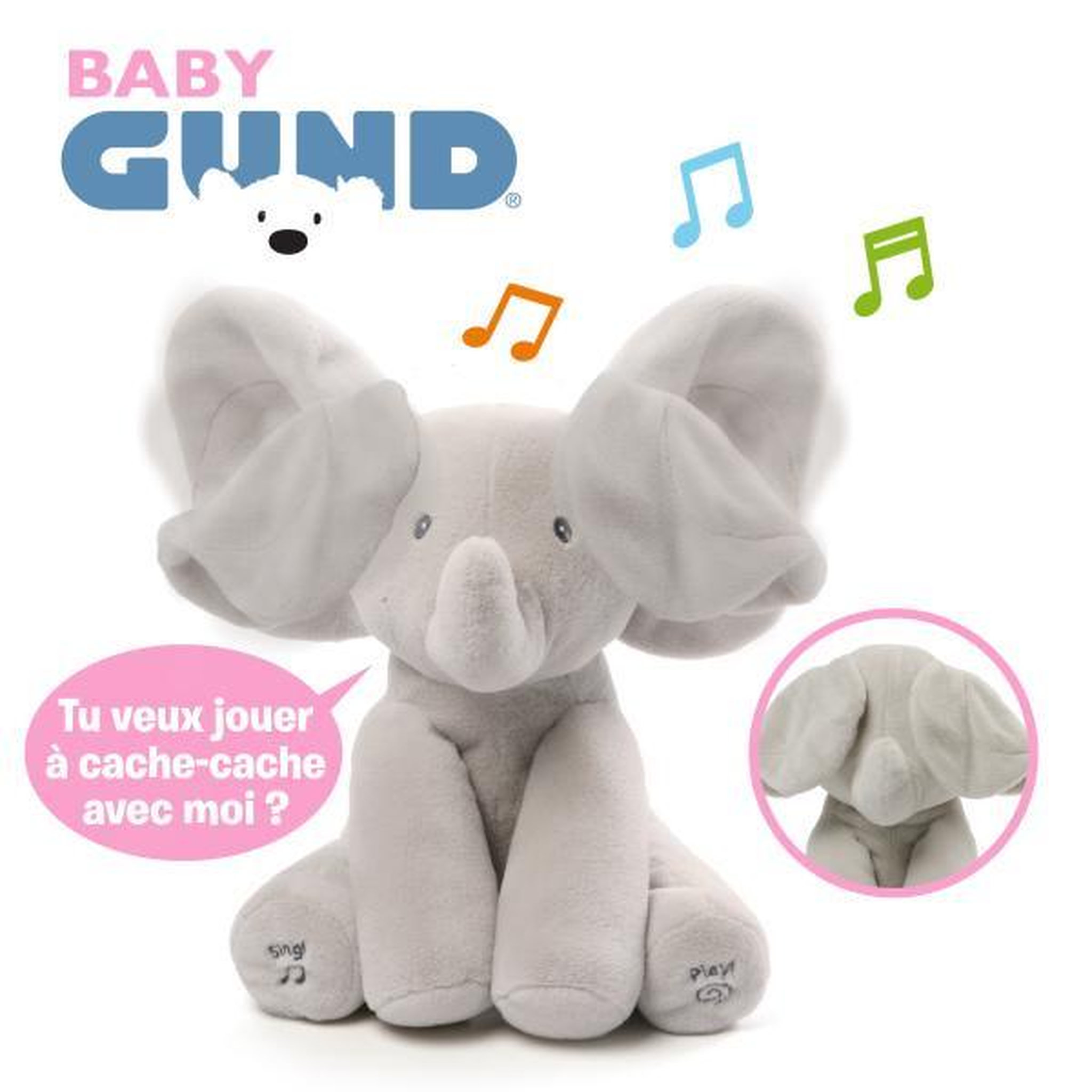 Voir la diapositive 4 : Spin Master Jouet Peluche - 6054176 Bébé Interactive Age Flappy L'éléphant