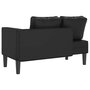 Voir la diapositive 5 : VIDAXL Chaise longue avec coussins noir similicuir