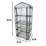 Voir la diapositive 2 : LINXOR Serre de jardin 4 étagères 69 x 49 x 160 cm transparente en plastique PVC