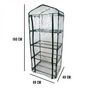 Voir la diapositive 2 : LINXOR Serre de jardin 4 étagères 69 x 49 x 160 cm transparente en plastique PVC