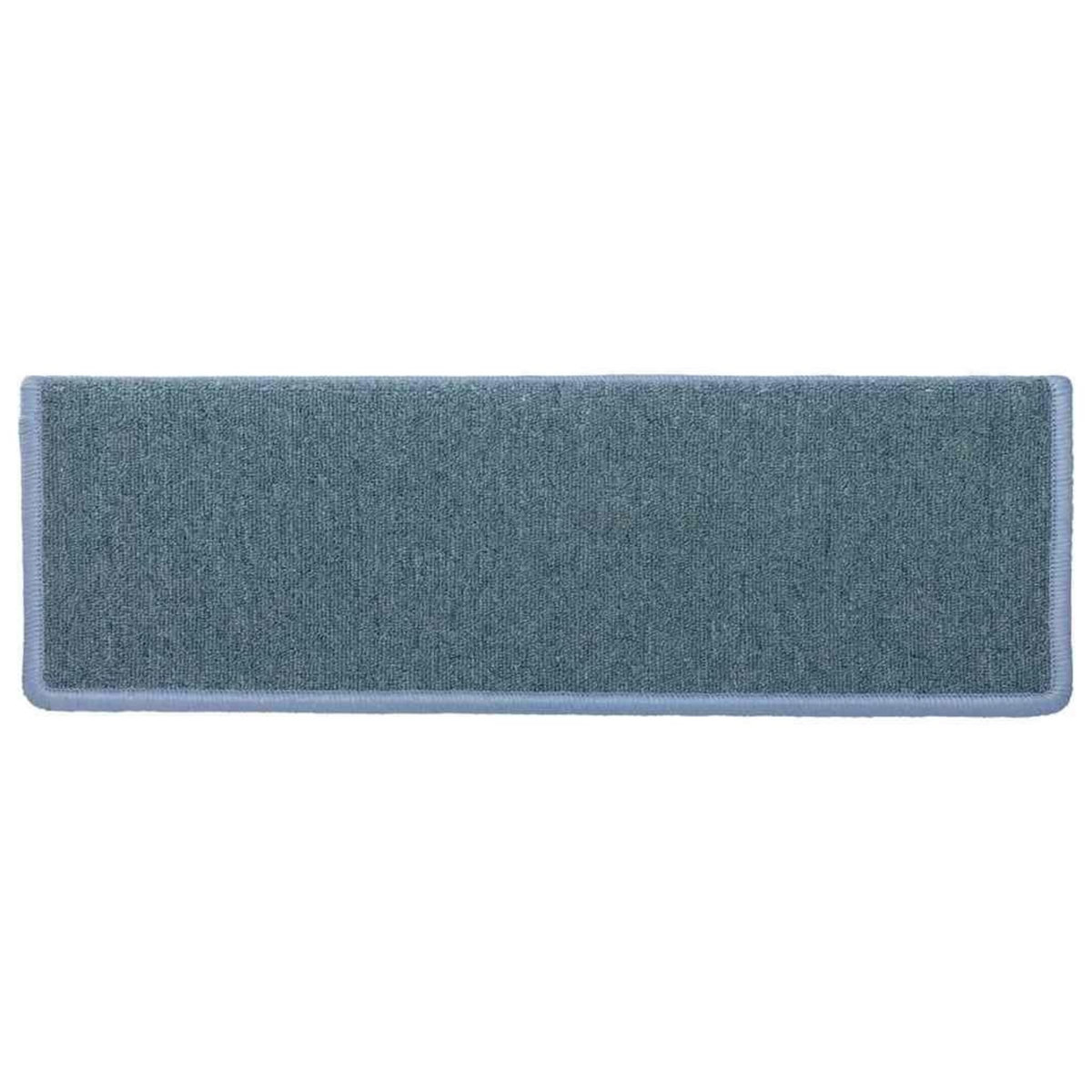 VIDAXL Tapis d'escalier 30 pcs 65x21x4 cm bleu