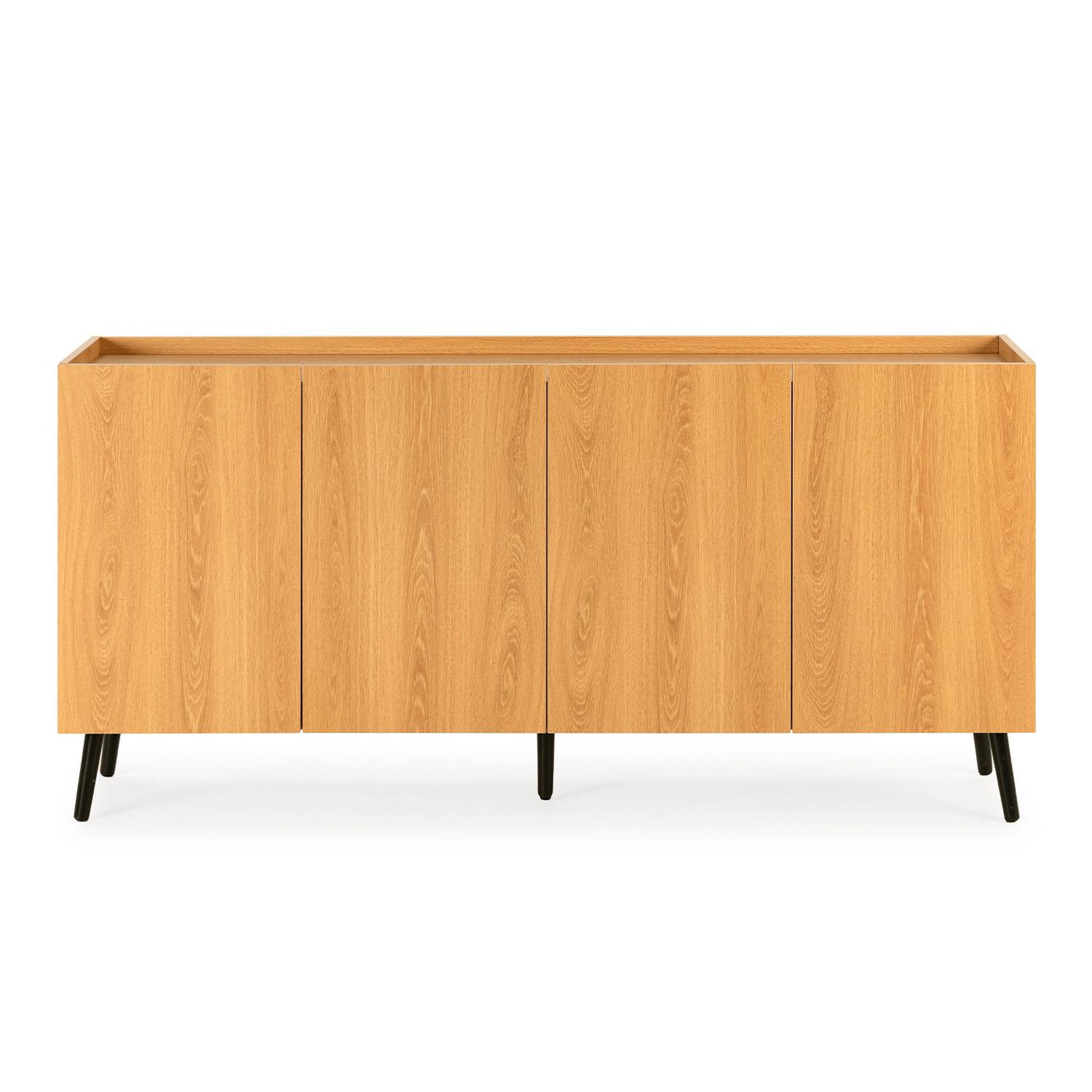 Voir la diapositive 4 : VS VENTA-STOCK Buffet Siren 4 portes Couleur Chêne