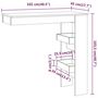 Voir la diapositive 6 : VIDAXL Table bar murale Chene Sonoma 102x45x103,5 cm Bois d'ingenierie