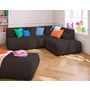 Voir la diapositive 2 : LISA DESIGN Onyx - pouf d'appoint - en tissu mailles 3d