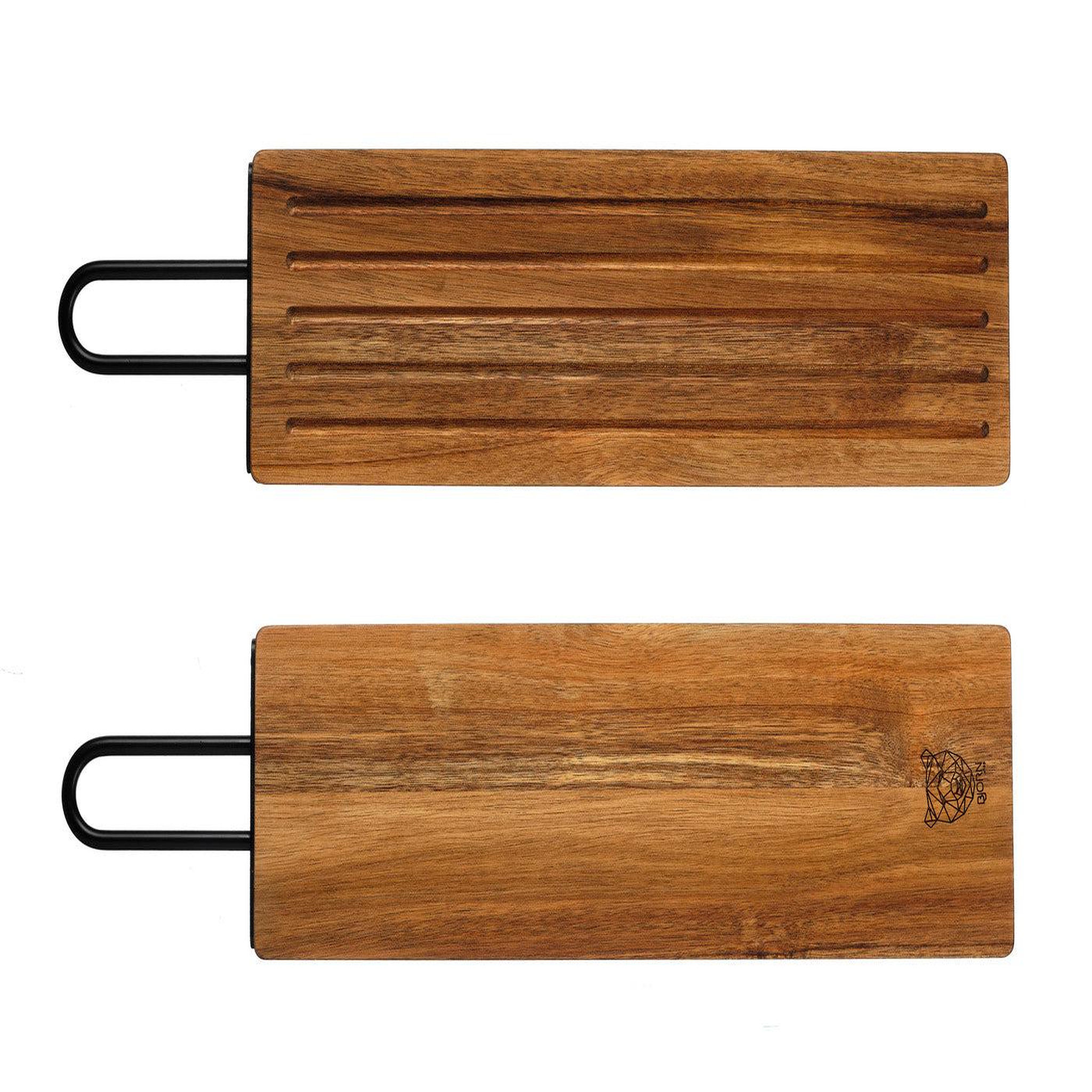 Voir la diapositive 3 : BJORN Planche à pain en bois d'acacia STINE - 39 x 13cm