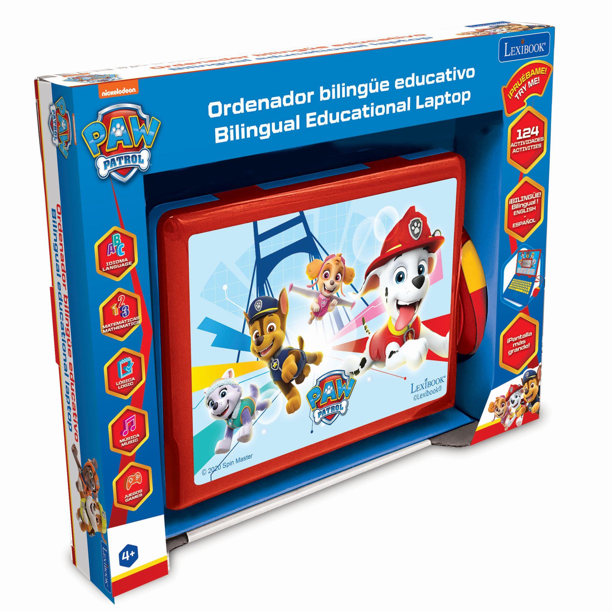 Voir la diapositive 5 : Lexibook Ordinateur portable éducatif bilingue La Pat Patrouille (ES/EN)