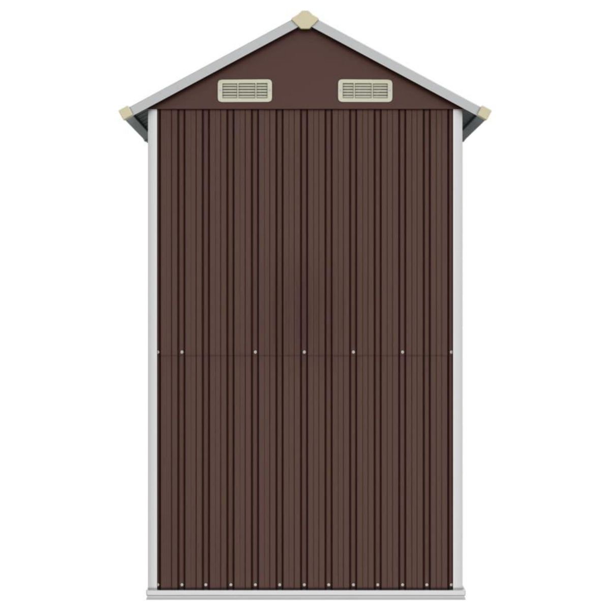 VIDAXL Abri de jardin marron 192x152,5x237 cm acier galvanise