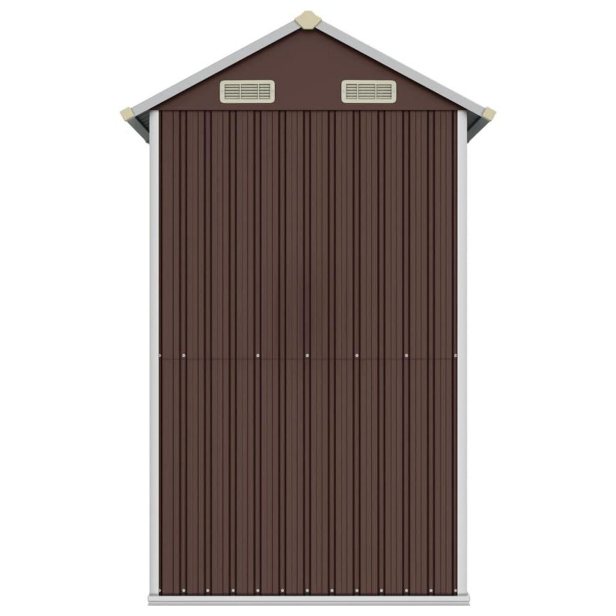 VIDAXL Abri de jardin marron 192x152,5x237 cm acier galvanise