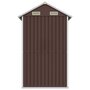 Voir la diapositive 5 : VIDAXL Abri de jardin marron 192x152,5x237 cm acier galvanise