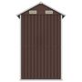 Voir la diapositive 5 : VIDAXL Abri de jardin marron 192x152,5x237 cm acier galvanise