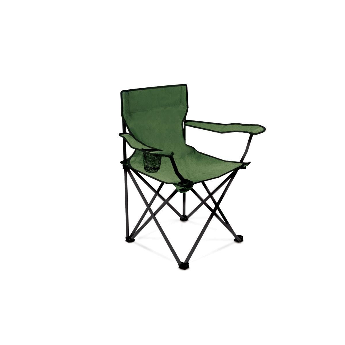 Garden Fauteuil de jardin de camping - Acier/Polyester - Vert