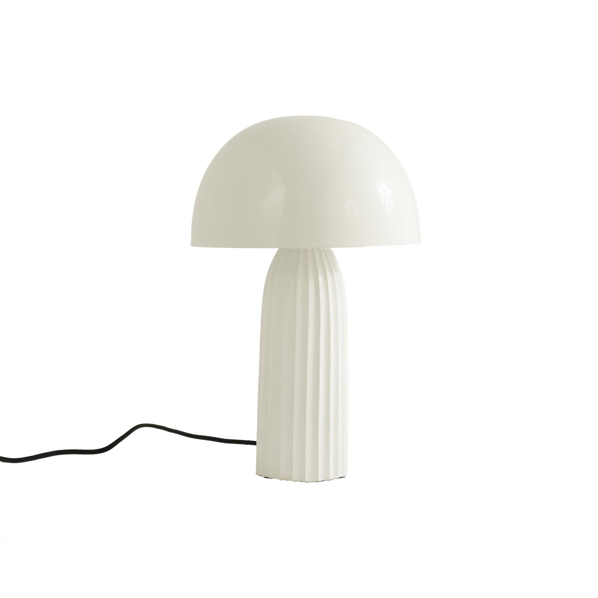 MAISON PAVANE Lampe à poser en métal blanc finition brillante-joy