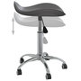 Voir la diapositive 5 : VIDAXL Chaise pivotante de salle a manger Gris Similicuir