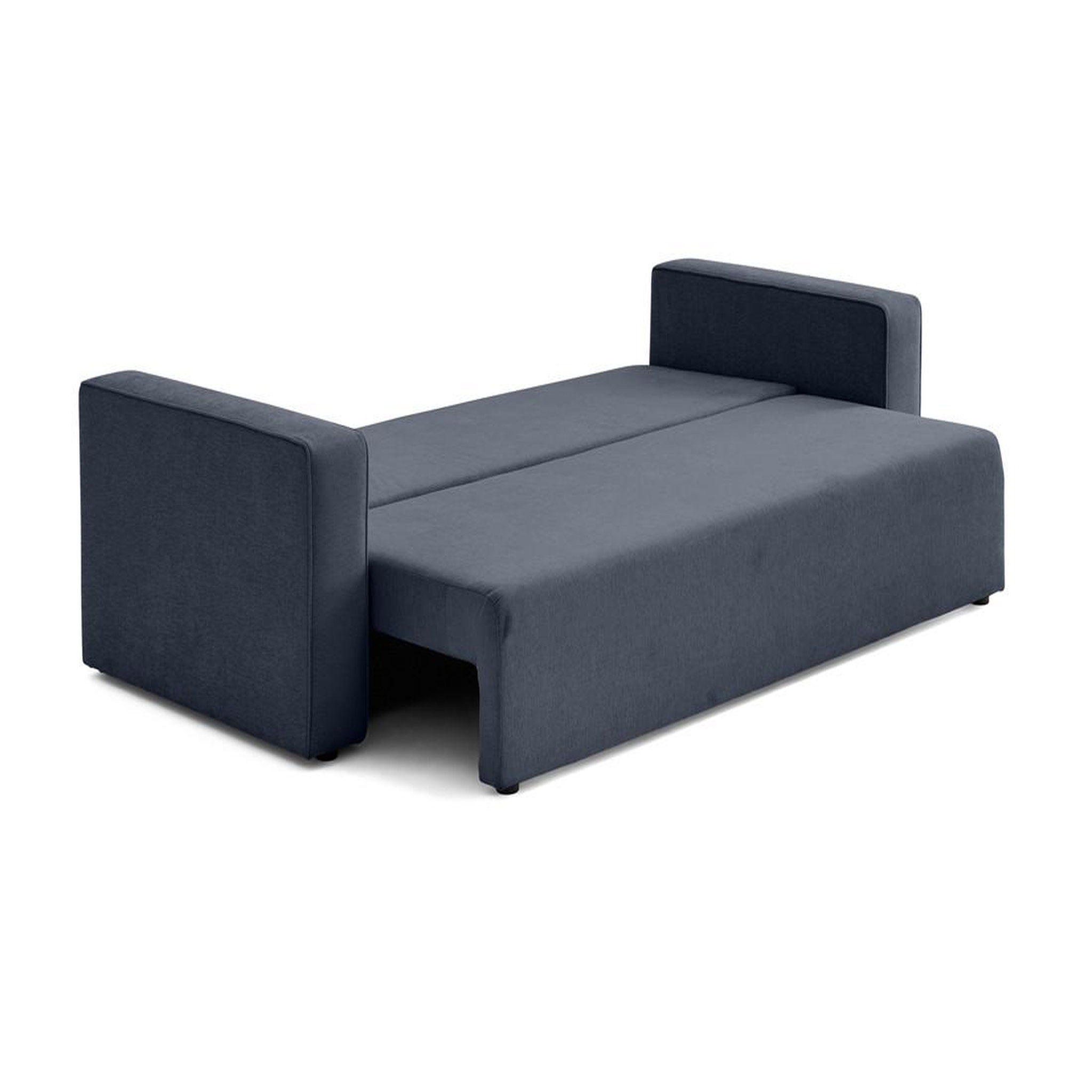 Voir la diapositive 3 : BEST MOBILIER Topaze - canapé 3 places - convertible avec coffre - en tissu