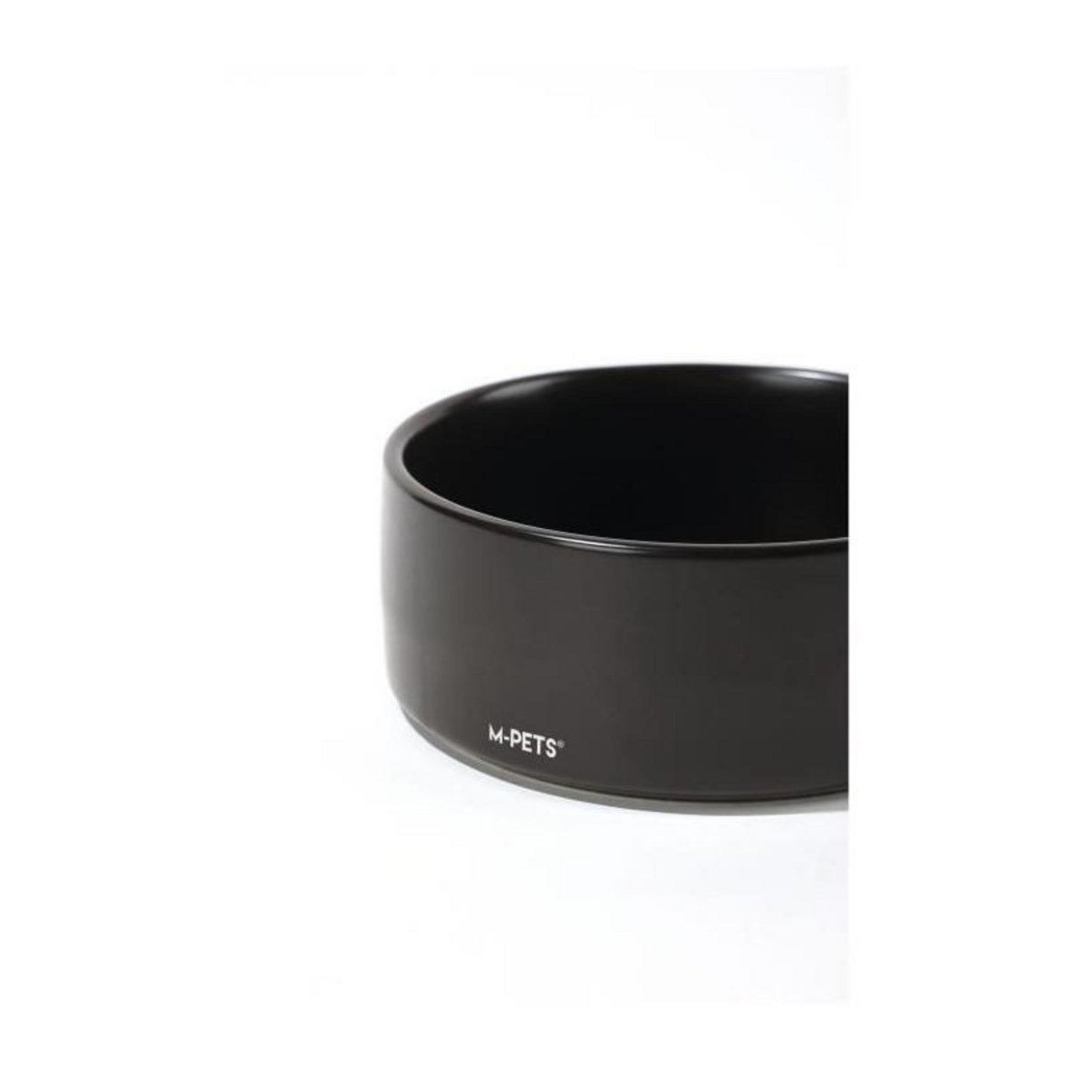 M PETS Bols céramique avec support en bambou 2x350 ml - Mpets - OPERA - Noir