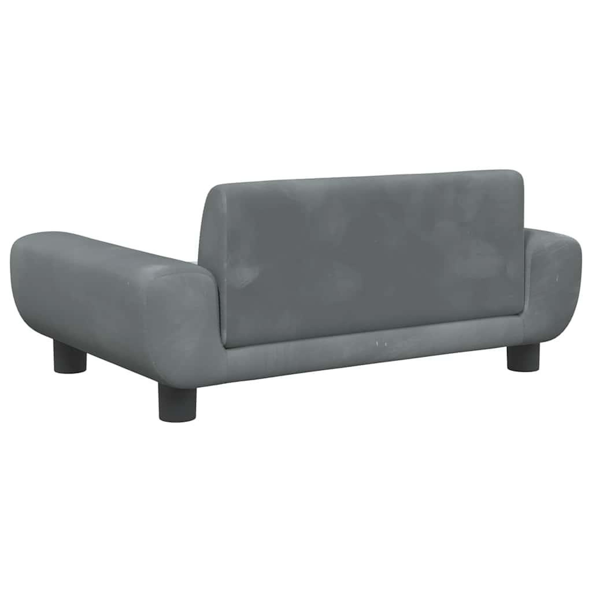 Voir la diapositive 5 : VIDAXL Lit pour chien gris fonce 70x45x33 cm velours