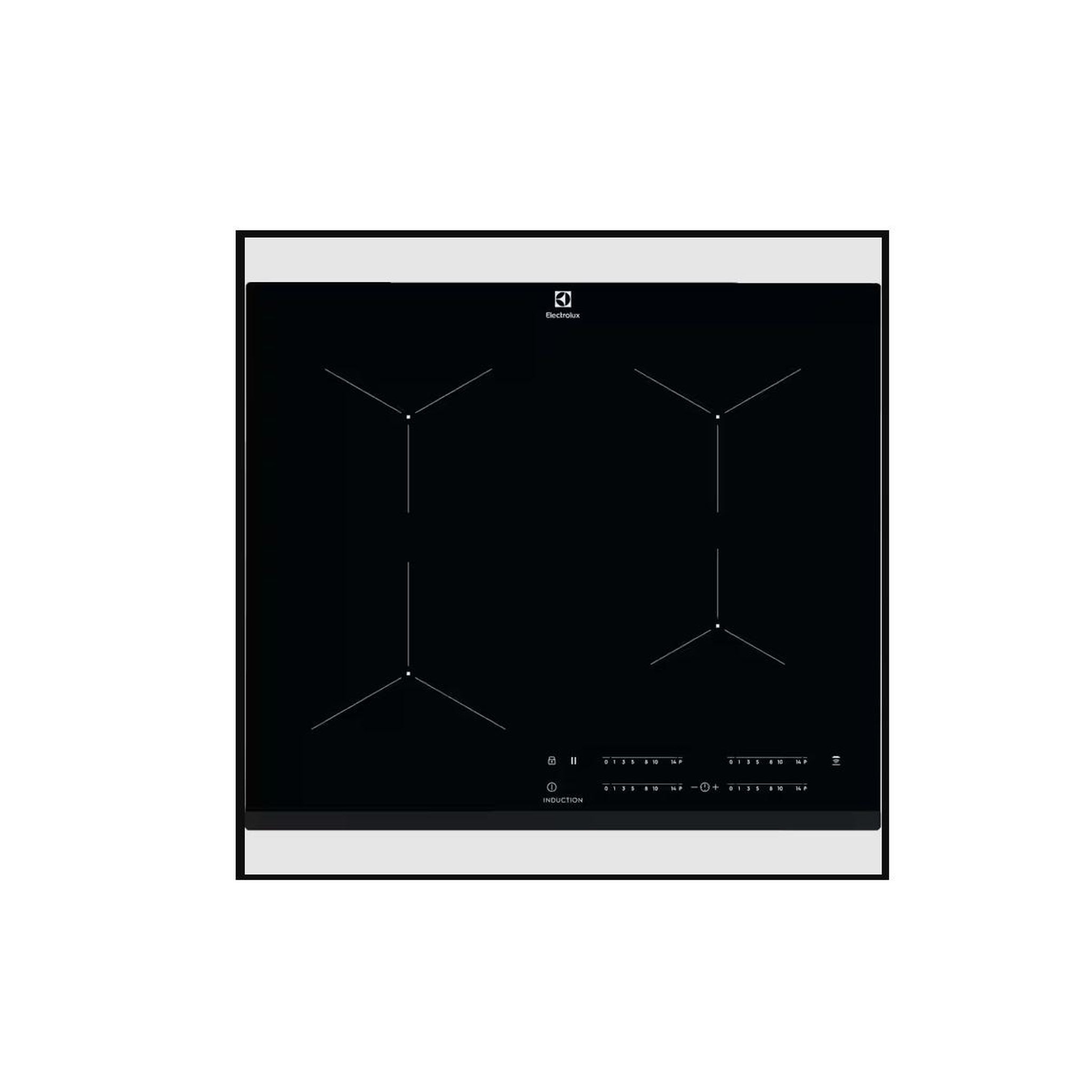 ELECTROLUX Table de cuisson à induction 60cm 3 feux 7200w noir - EIT61443B-NEW